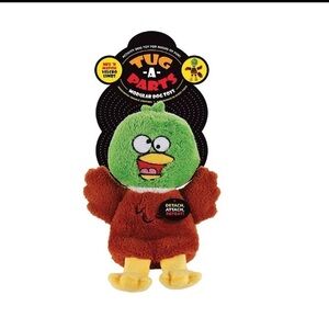 TUG A PARTS DUCK DOG TOY PREMIUM PLUSH w/ REMOVABLE LIMBS CRINKLE SQUEAKERS 13”